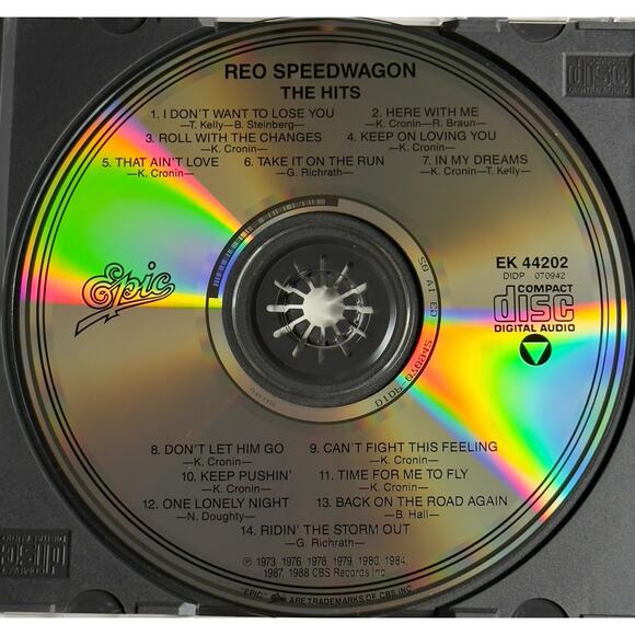 REO Speedwagon – The Hits CD (1988, Epic EK 44202) Greatest Hits Compilation - Picture 5 of 7